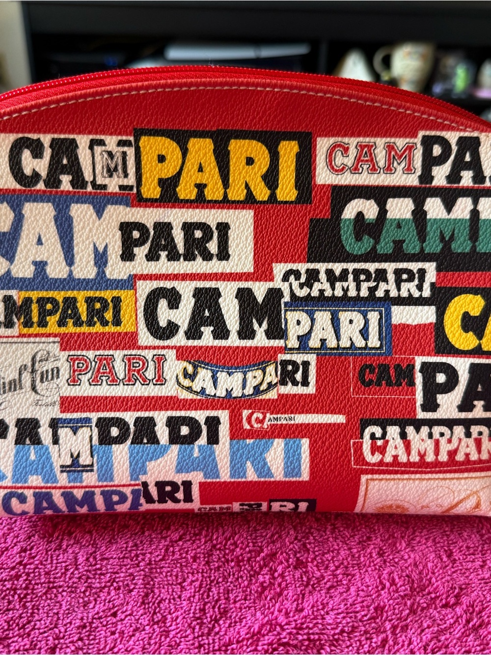 Campari x Bric's Limited Edition Beauty Case/Pouch Made In Italy Rare